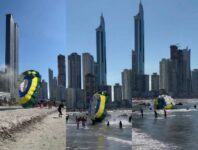 video:-parasail-atropela-banhistas-em-praia-de-balneario-camboriu-em-decolagem